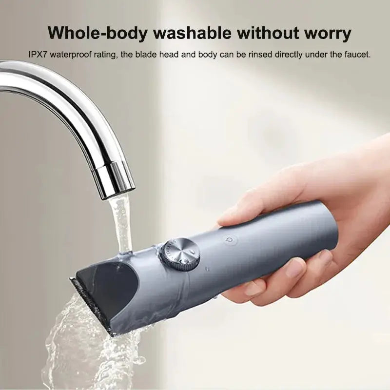 MIJIA Hair Clipper 2 Wireless IPX7 Waterproof Beard Trimmer Professional Haircut Machine