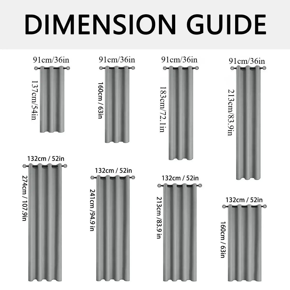 Set of 2 100 Percent Blackout Curtains With Coated Lining for Bedroom, Living Room, Dining Room and Bathroom - Simples Market