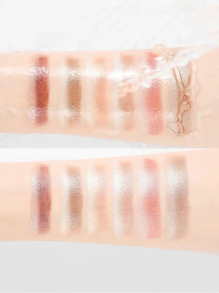 Gradient Two Color Eyeshadow Pen Dual Ended Waterproof Sweat Proof Pearlescent Finishes Long Lasting Wear