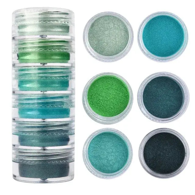 Crystal Clear Epoxy Resin Kit With Six Color Mica Powder And AB Glue For DIY Jewelry Making Nail Art Soap Casting Crafts