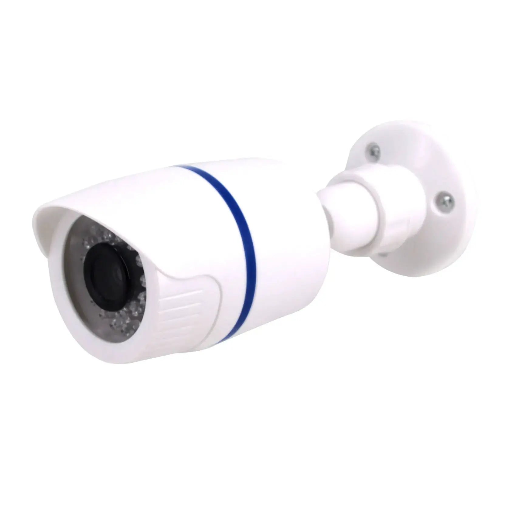 Simples Market 1PC dummy CCTV dome camera with LED light, white, wall-mounted.