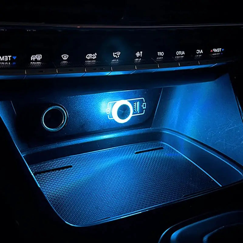 Portable Car USB Ambient Light Mini LED Decorative Atmosphere Lamp For Auto Interior And Computer USB Powered Plug Play