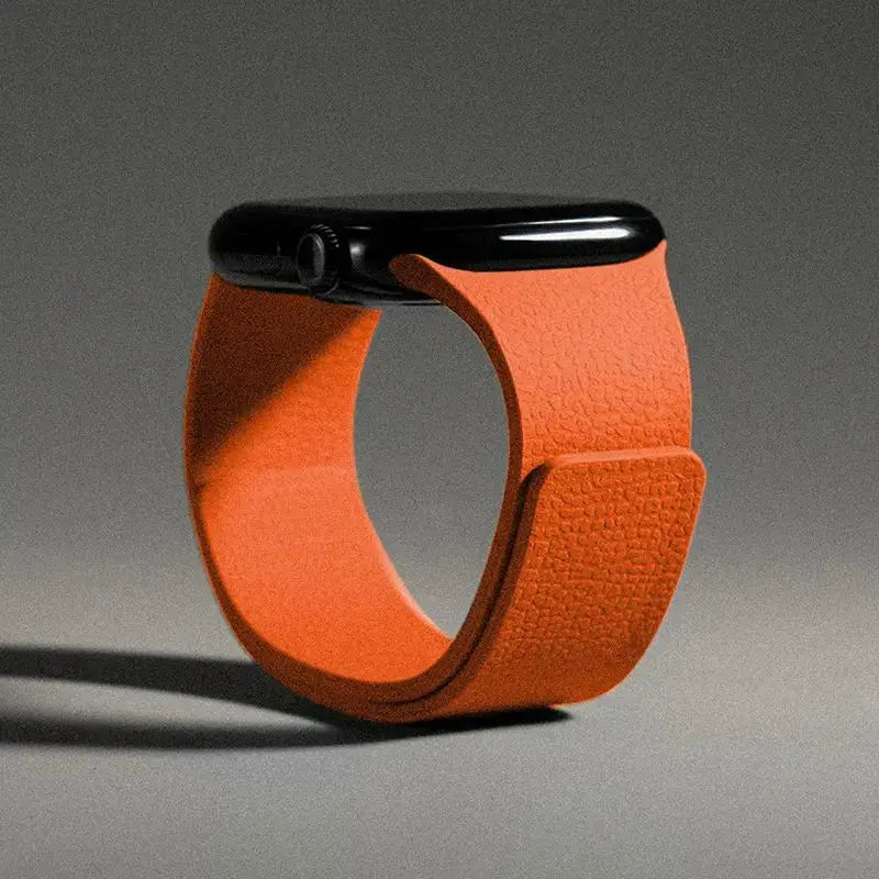 Silicone Apple Watch band in orange for 40–49mm Apple Watch sizes