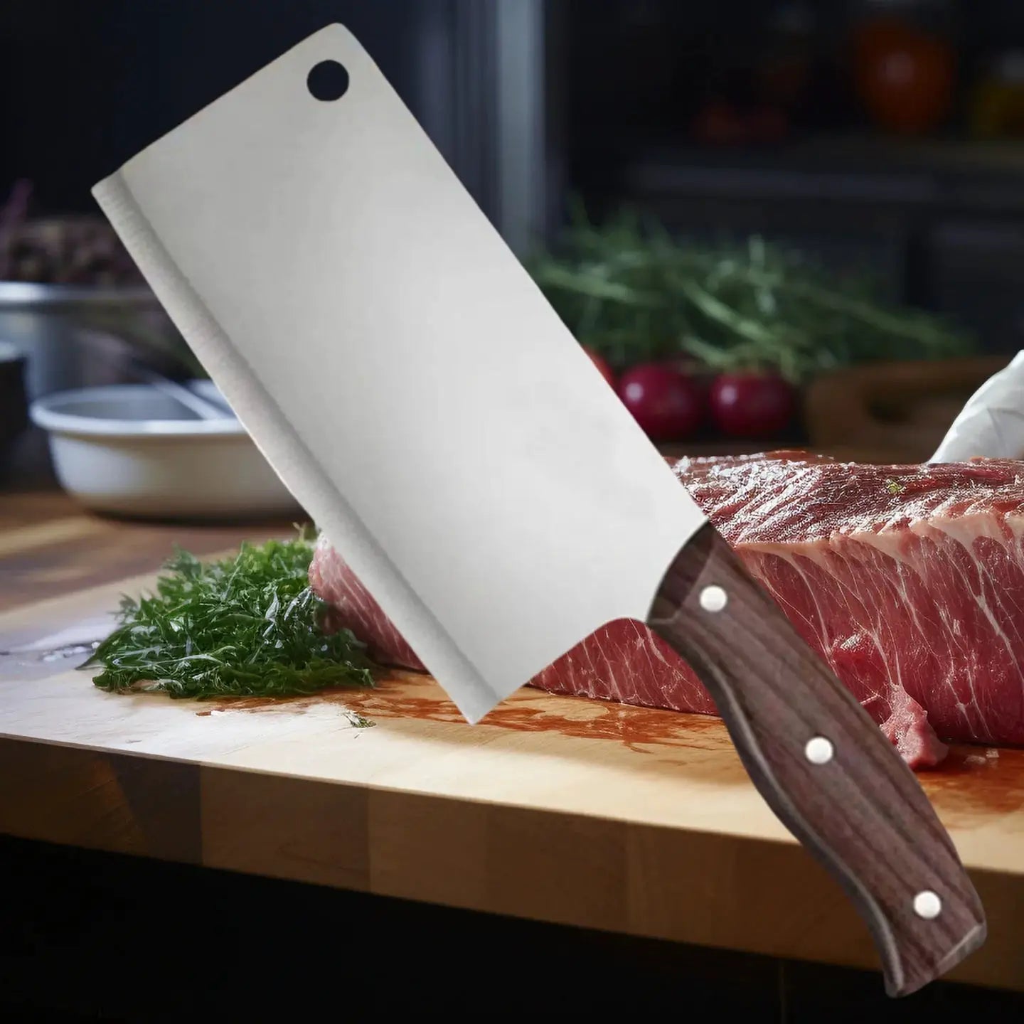 PrimeSlice Multipurpose Chef Knife Razor Sharp Stainless Steel Kitchen Knife For Meat And Vegetables