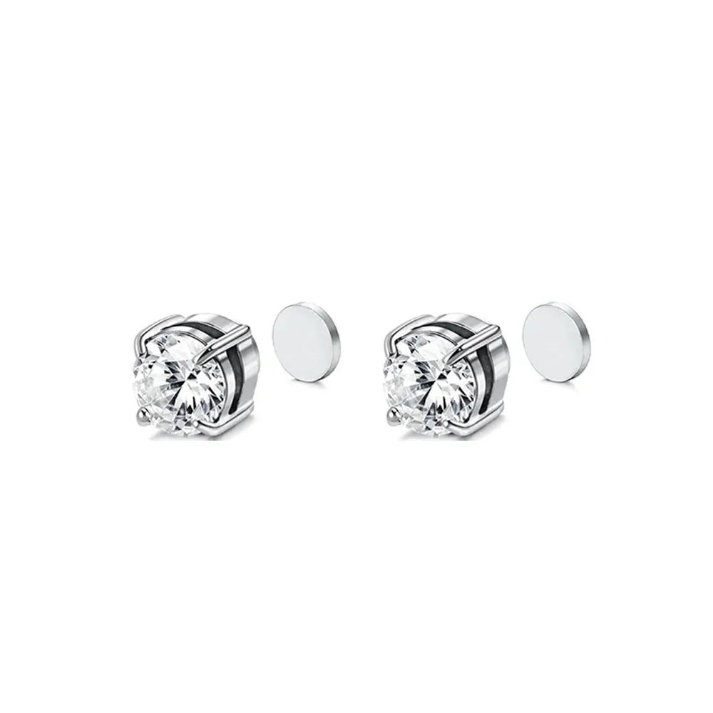 Crystal Magnetic Clip Earrings Non Piercing Fashion Jewelry For Men And Women Gift