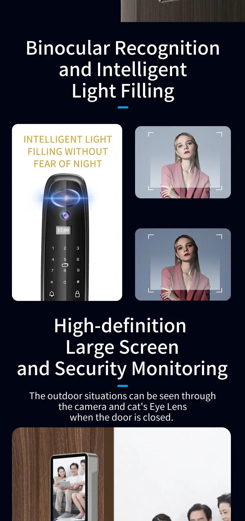 XSDTS smart door lock with camera and face recognition by Simples Market