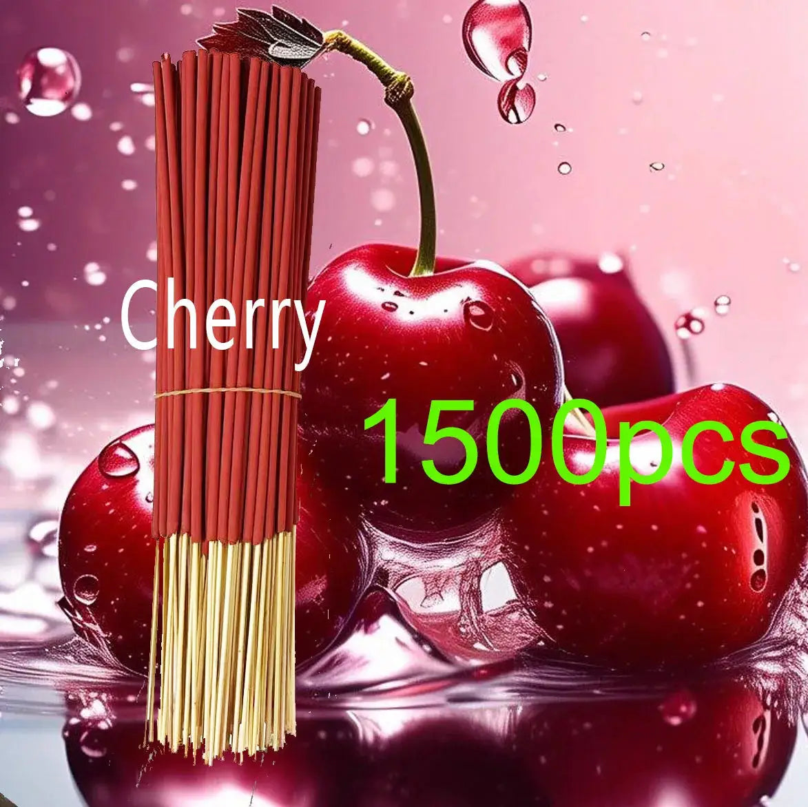 Handmade Cherry Fragrance Incense Sticks 22 Cm Indoor Outdoor Use For Yoga Meditation Camping Travel