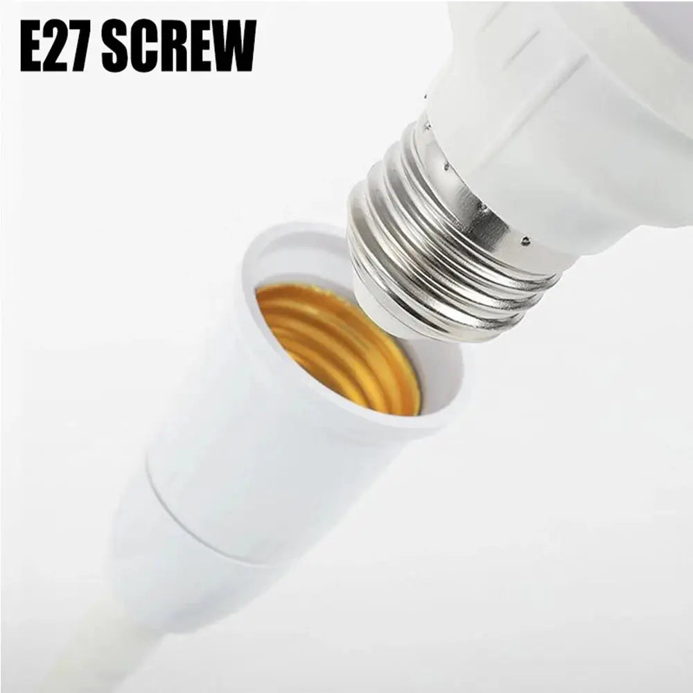Direct Plug In Rotary Lamp Head E27 Socket Converter With Switch EU US Plug Lamp Holder For LED Table Lamp Base