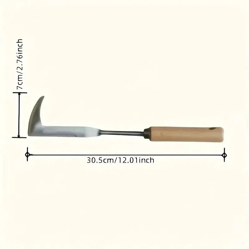 Heavy Duty Carbon Steel Hand Shovel With Ergonomic Grip Manual Weeding Tool For Road Cracks And Gardens