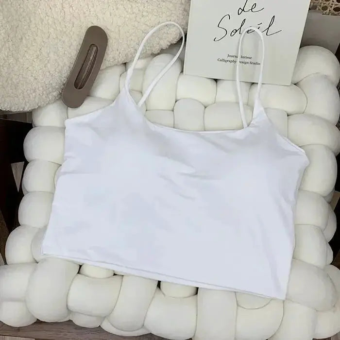 SilkNova Ice Silk Crop Top Bralette Seamless Padded Tube Top For Women Breathable All Day Comfort