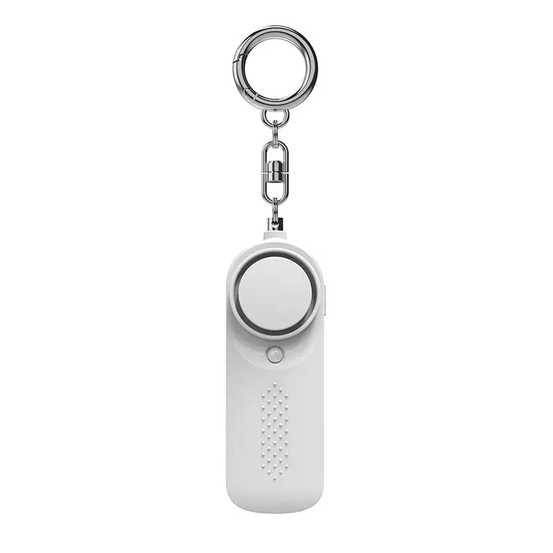 Simples Market Protect Alert 130dB personal defense siren on keychain, white compact device