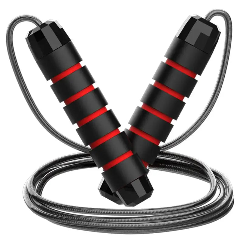 VitalPulse Jump Rope Steel Wire Adjustable Tangle Free Fitness Rope For Cardio Fat Burning And Full Body Toning