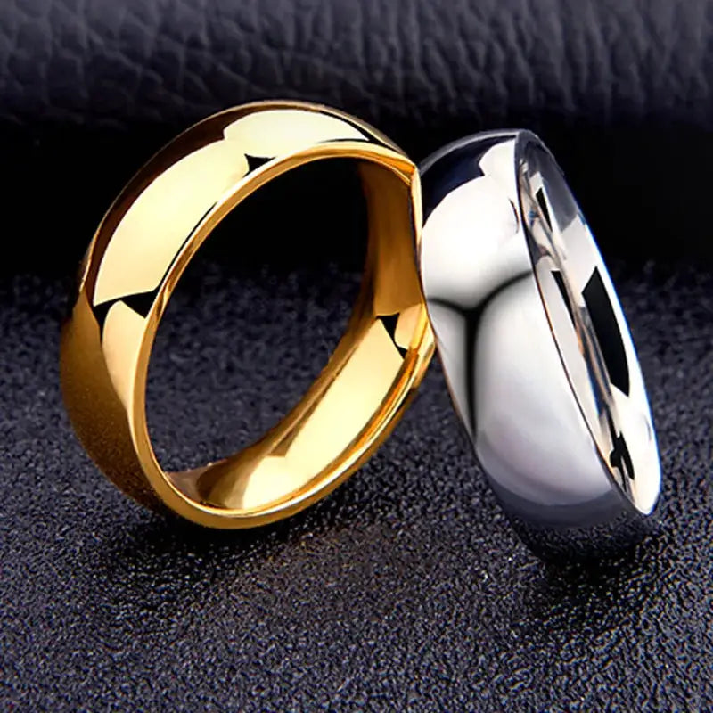 6mm Hypoallergenic Stainless Steel Ring For Women And Men High Polish Wedding Band Gift