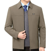 Men's loose casual business jacket by Simples Market in taupe
