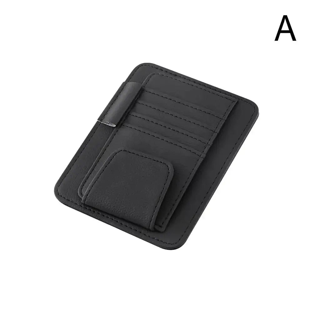 Car Sun Visor Organizer With Multi Pocket Design For Sunglasses And Business Cards And Small Essentials In Auto Interior