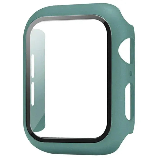 Glass+Cover For Apple Watch case 44mm 40mm 41 42 45 mm 49mm 46mm Screen Protector iWatch series Ultra 10 9 8 7 6 SE 5 Accessorie