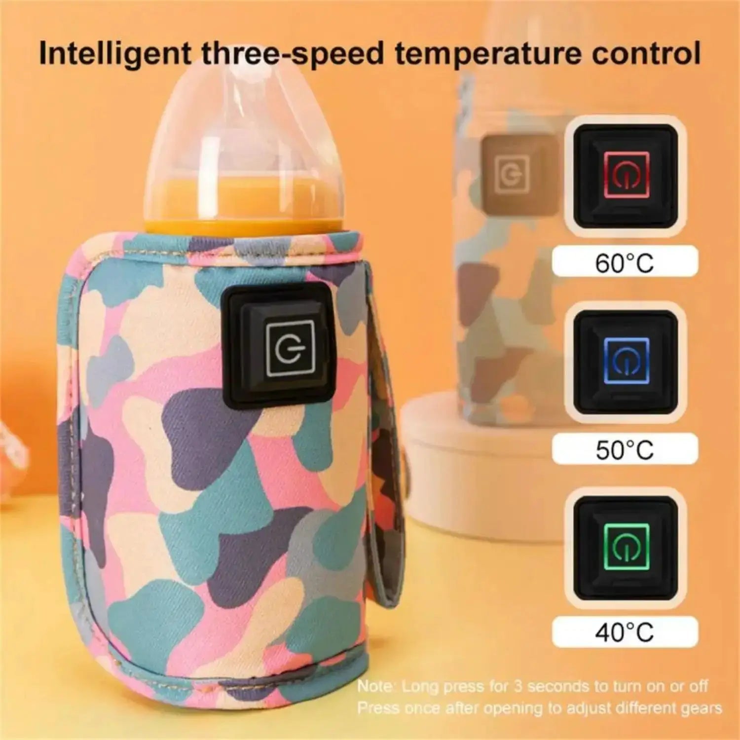 USB Milk Bottle Warmer For Travel Insulated Bag Stroller Kit Baby Nursing Heater Safe Outdoor Winter
