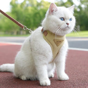 Breathable Pet Harness And Leash Set For Small Dogs And Cats Outdoor Walking Fashion Durable Kitten Harnesses