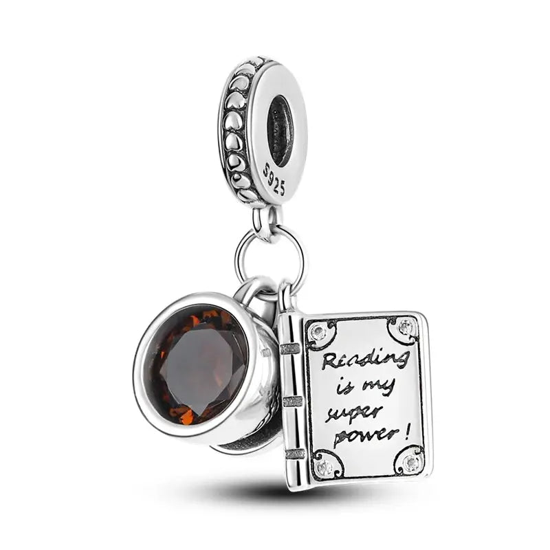 925 Silver Charms Beads for Pandora Style Bracelets Women Animal Charms in Blue Red Green Pink Yellow Gift