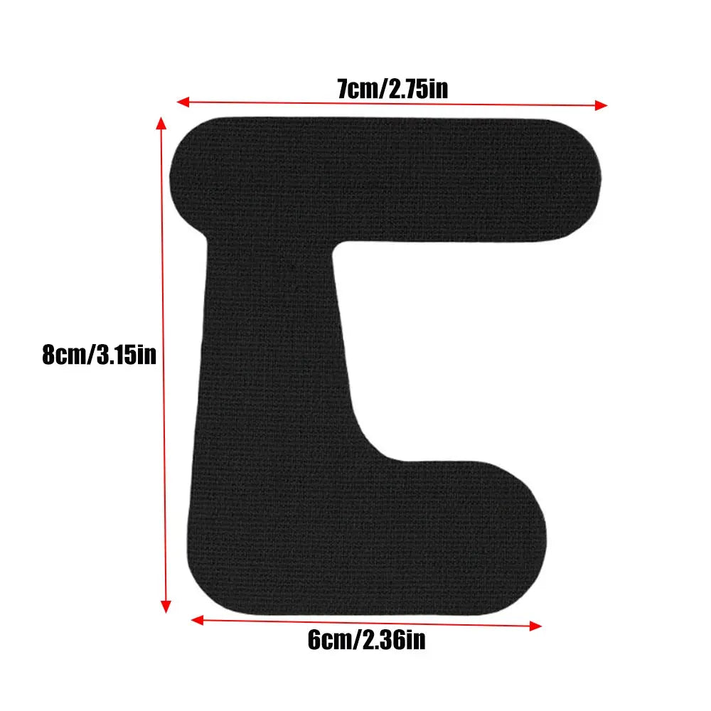 Thumb support tape patch, black self-adhesive kinesiology patch, approx 8x7 cm