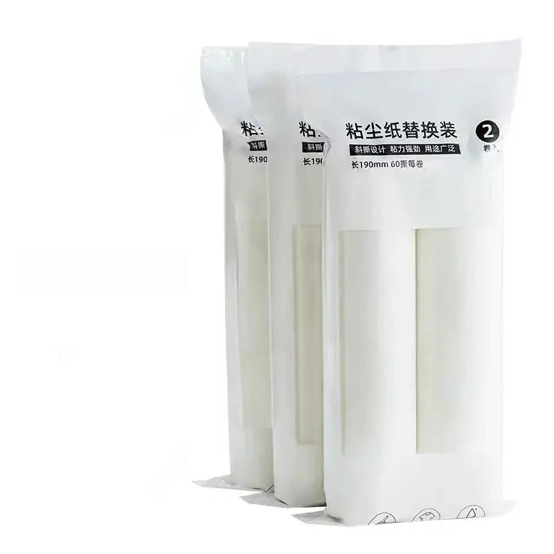 Simples Market lint roller refill tearable brush heads, 3-pack white, for pet hair and dust removal