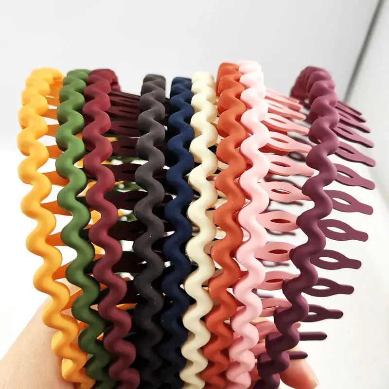 Frosted Color Hair Clips And Headband For Women Non Slip Grip Teeth Simple Pressure Hair Accessories Pack Of 1 2 3