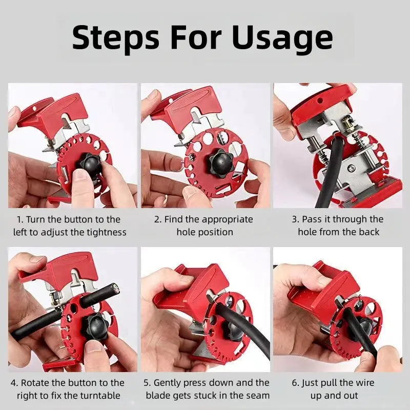 Universal Handheld Quick Stripper Electric Wire Stripper Machine Wide 24 To 10 AWG Wire Range