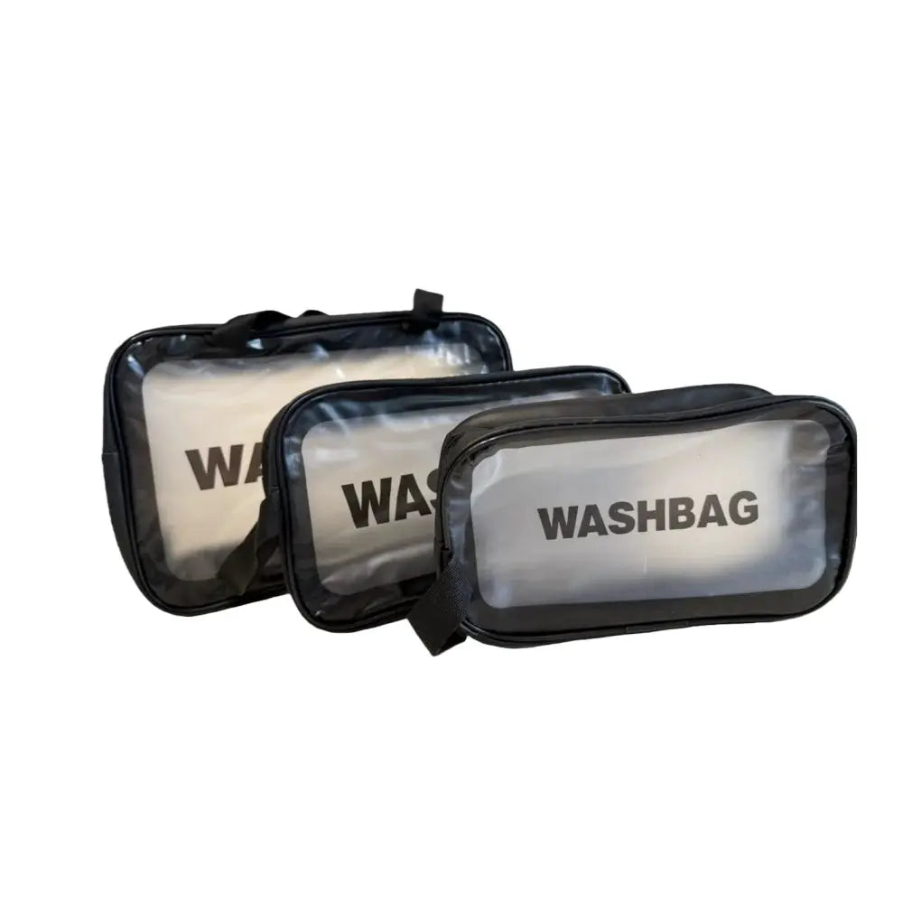 ClearView Portable Cosmetic Bag Large Capacity Dustproof Transparent PVC Travel Organizer For Makeup