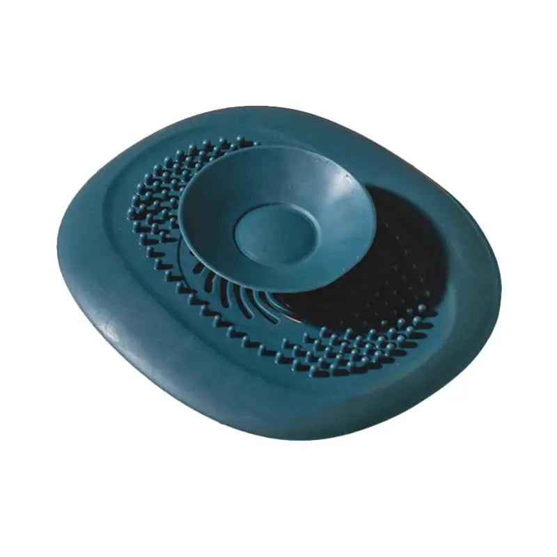 Simples Market 2Pcs teal silicone drain hair catcher set for shower and sink