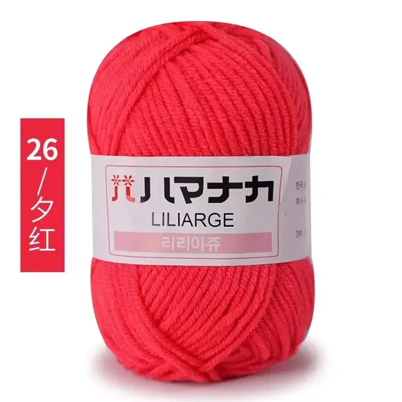 Milk Sweet Soft Cotton Baby Yarn Bamboo Blend Velvet Thick Wool For Hand Knitting And Crochet DIY Sweaters