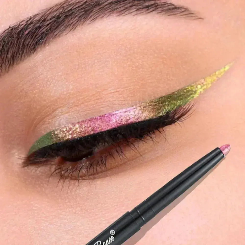 Glitter Aurora Eyeliner Pen Multi Chrome Metallic Lasting Eyeshadow Pigment Green Purple