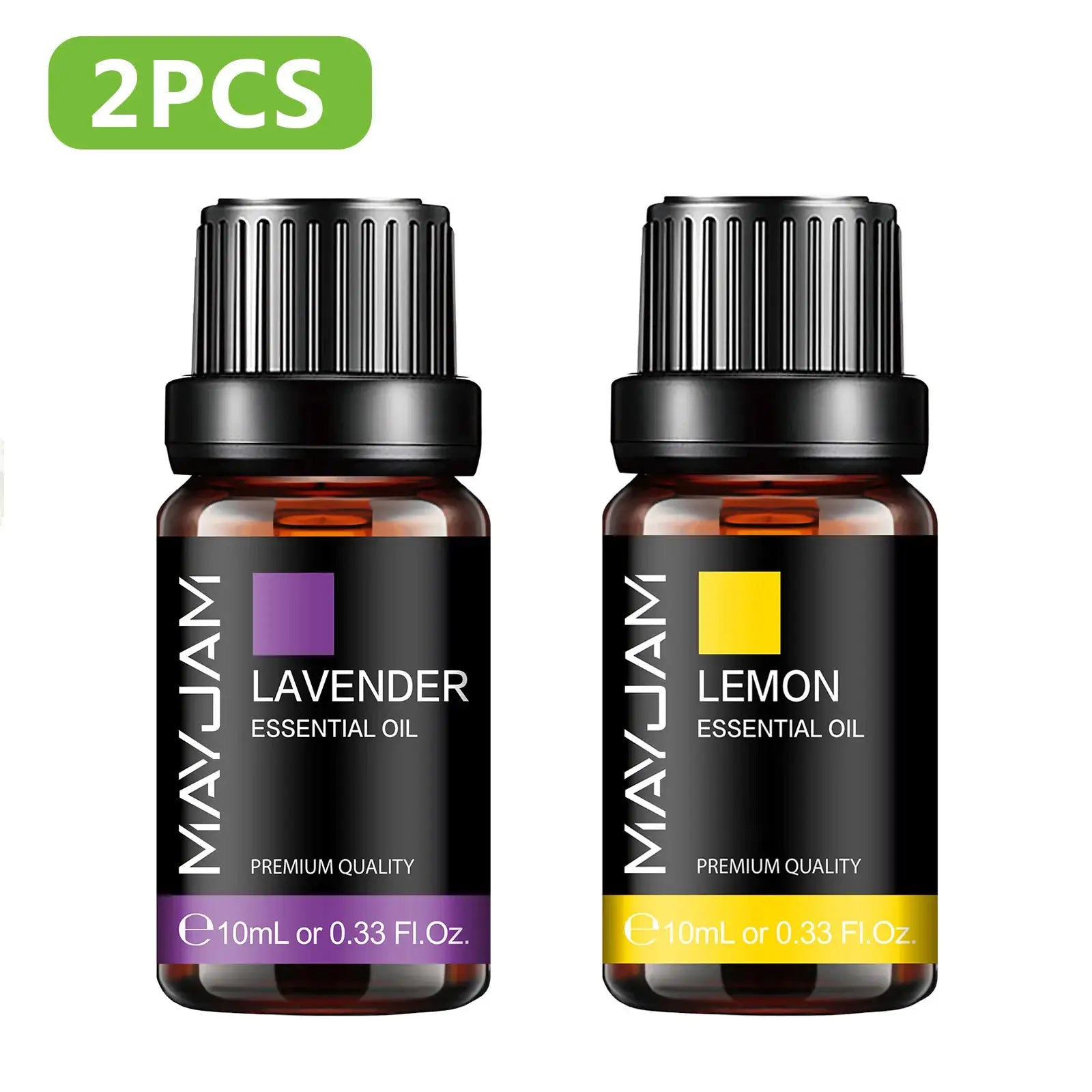 MAYJAM Essential Oil Set With Citronella Jasmine Eucalyptus Orange Lemongrass Black Pepper Cajeput Cypress Ginger