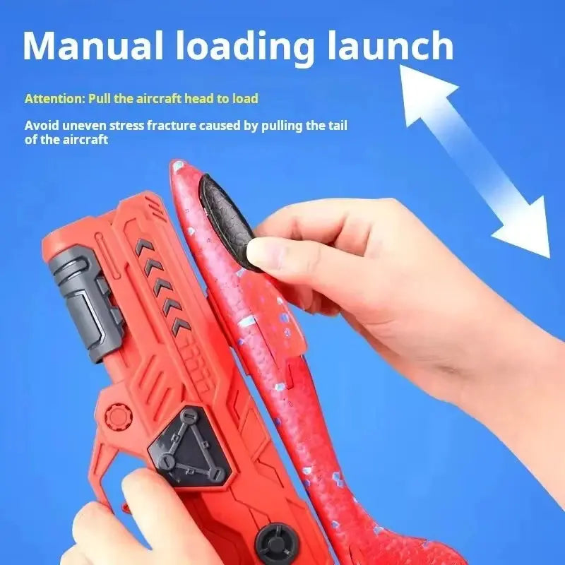 Kids Foam Ejection Aircraft Toy For Outdoor Play Encouraging Parent Child Bonding And Safe Durable Flight