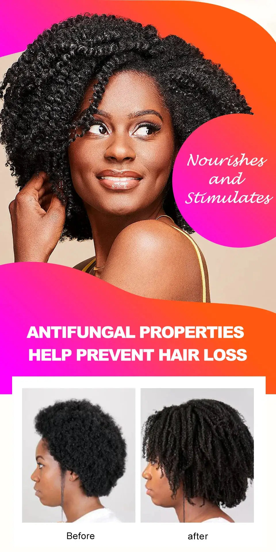 100% Natural Chebe Powder Natural Ingredients Promotes Hair Strengthens & Thickens Anti Hair Loss Hair Regrowth Treatment