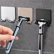 NovaLine Razor Holder Punch Free Wall Mount Stainless Steel Shaving Shelf For Bathrooms