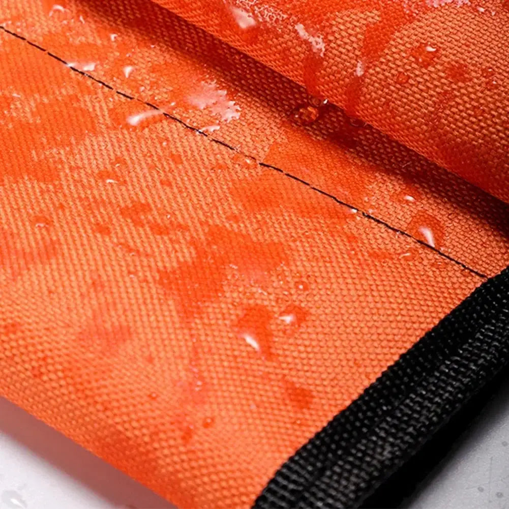 Folding ladder tool storage bag by Simples Market, orange Oxford cloth