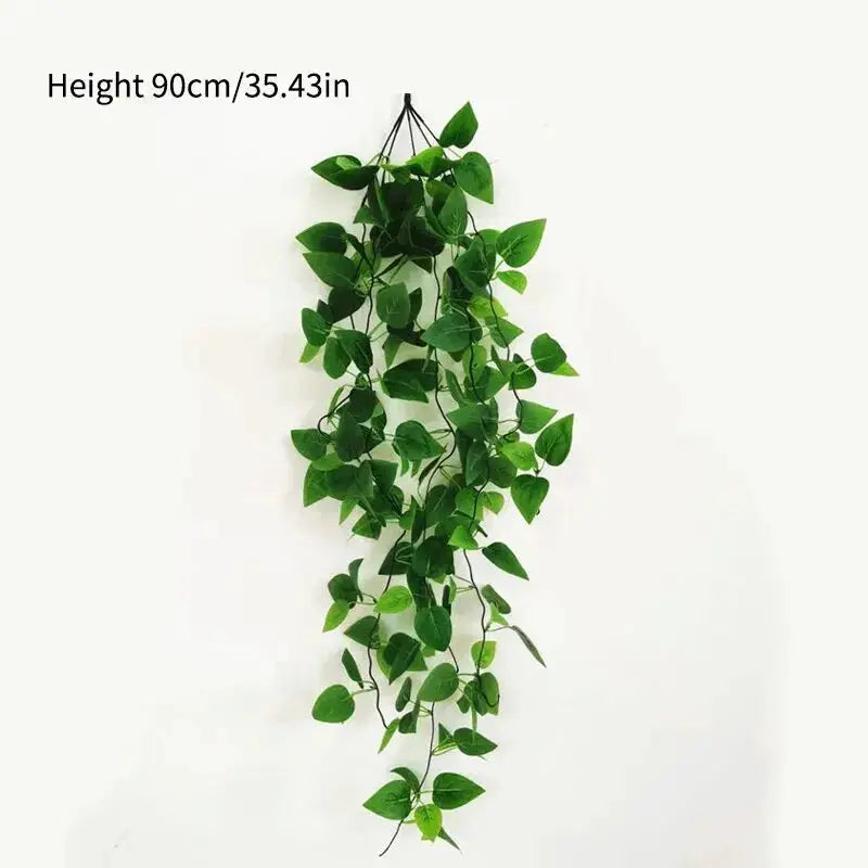 Artificial Vines Wall Hanging Creeper Indoor Green Plant Wall Decoration Fake Flower Rattan Plant