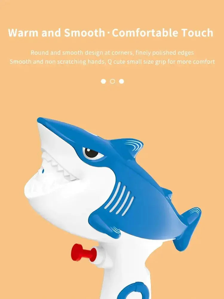 Kids Water Gun Toy Puffer Fish Shark Design Summer Beach Games Outdoor Water Toys for Children Birthday Presents