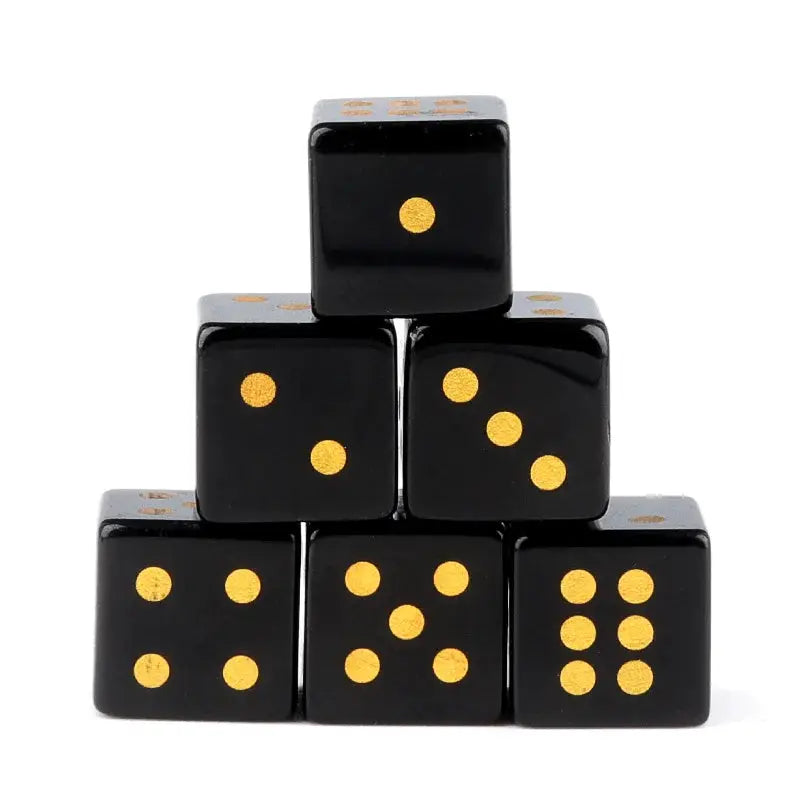 5 Piece Natural Stone Dice Set Amethyst Agate Tiger Eye 1.6cm Each Stone For Tabletop Games Wholesale