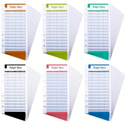 Simples Market 60-pack A6 glossy budget sheets for 6-ring binder expense tracker