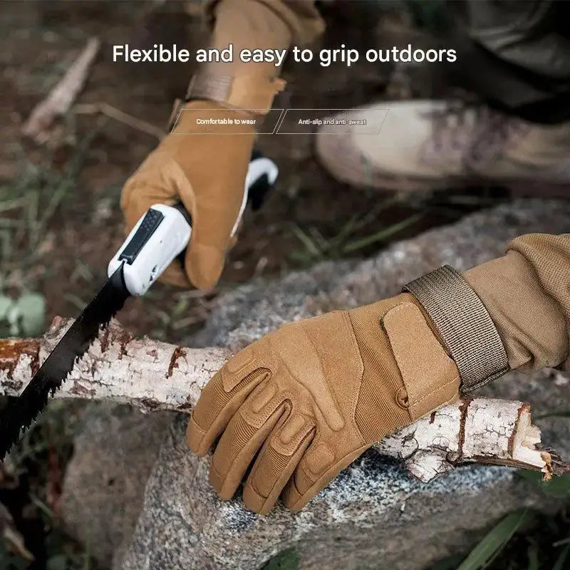 Winter Warm Tactical Gloves For Men Rubber Shell Protection Thickened Insulation Touchscreen Outdoor Riding Cold Weather