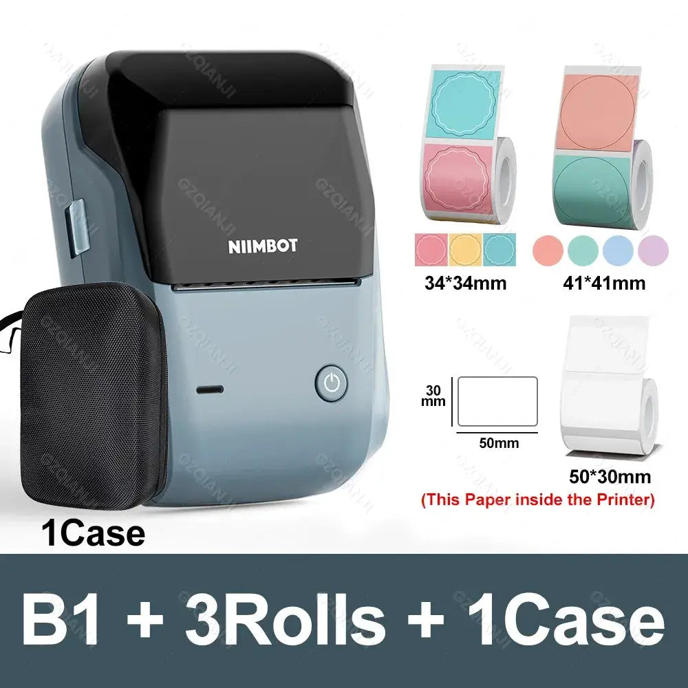 Niimbot B1 Mini Bluetooth Label Printer For Round UV Tags And Labels