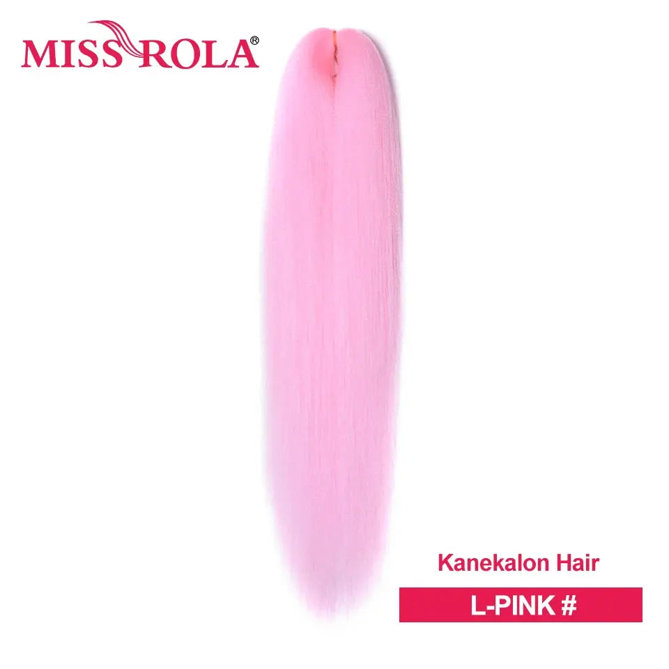Miss Rola Kanekalon EZ Twist braiding hair in L-Pink, synthetic jumbo pre-stretched