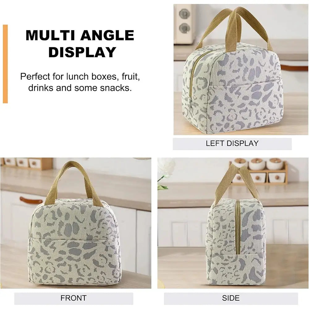 Ink Pattern Insulation Bag For Lunch And Bento Boxes Portable Lunch Box Bag For Outdoor Travel And Picnics