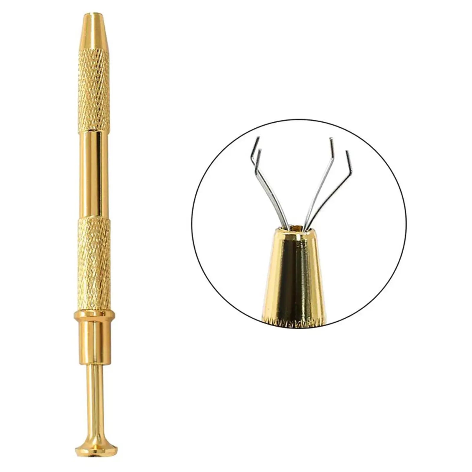 Four Claw Piercing Ball Grabber Aluminum Alloy Mini Rhinestone Claw Tweezers For Jewelry Making Crafting Electronics