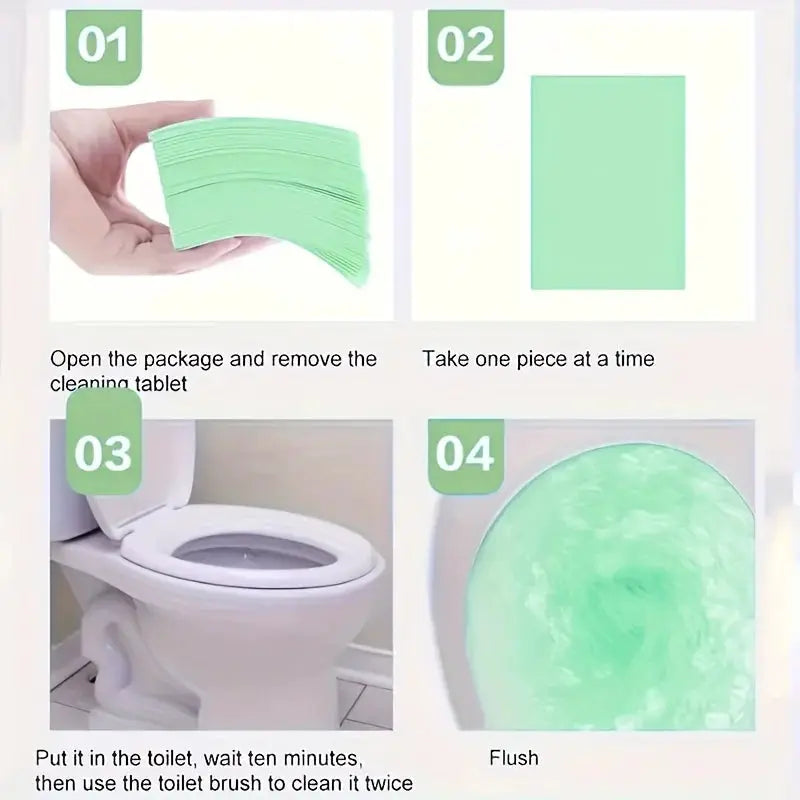 30 90 150 Count Toilet Cleaning Tabs Deodorizing Odor Eliminator Scale Remover All Purpose Cleaner Toilets And Floors