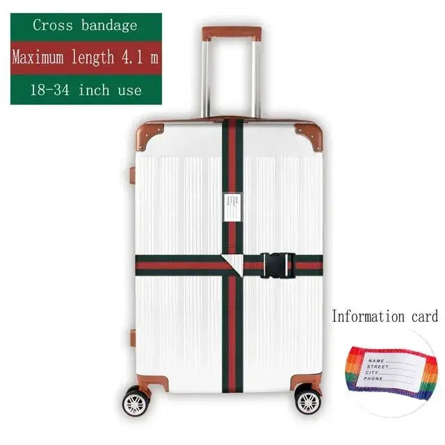 Convenient Adjustable Luggage Straps Portable Bungees Easy Travel Necessary Reusable Belt protect Suitcase Accessories Items - Simples Market