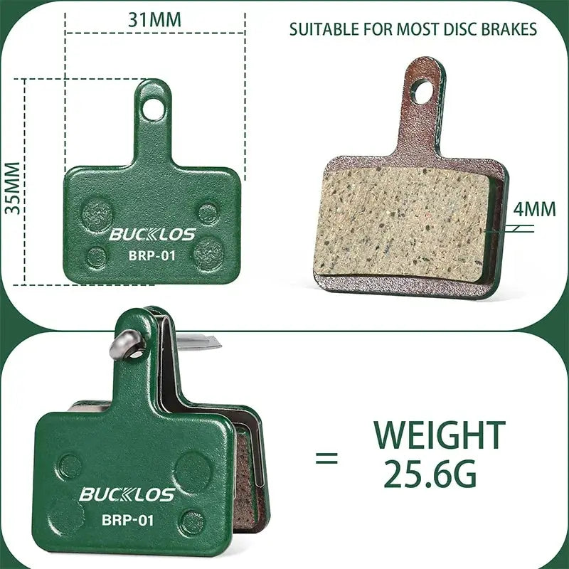 Bucklos Ceramic Hydraulic Disc Brake Pads for Shimano MT200 B01S B05S MTB Mountain Road Bike