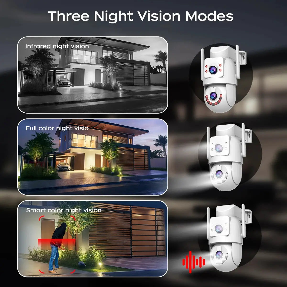 Jooan 4K 8MP outdoor WiFi PTZ security camera with 5x zoom and AI tracking
