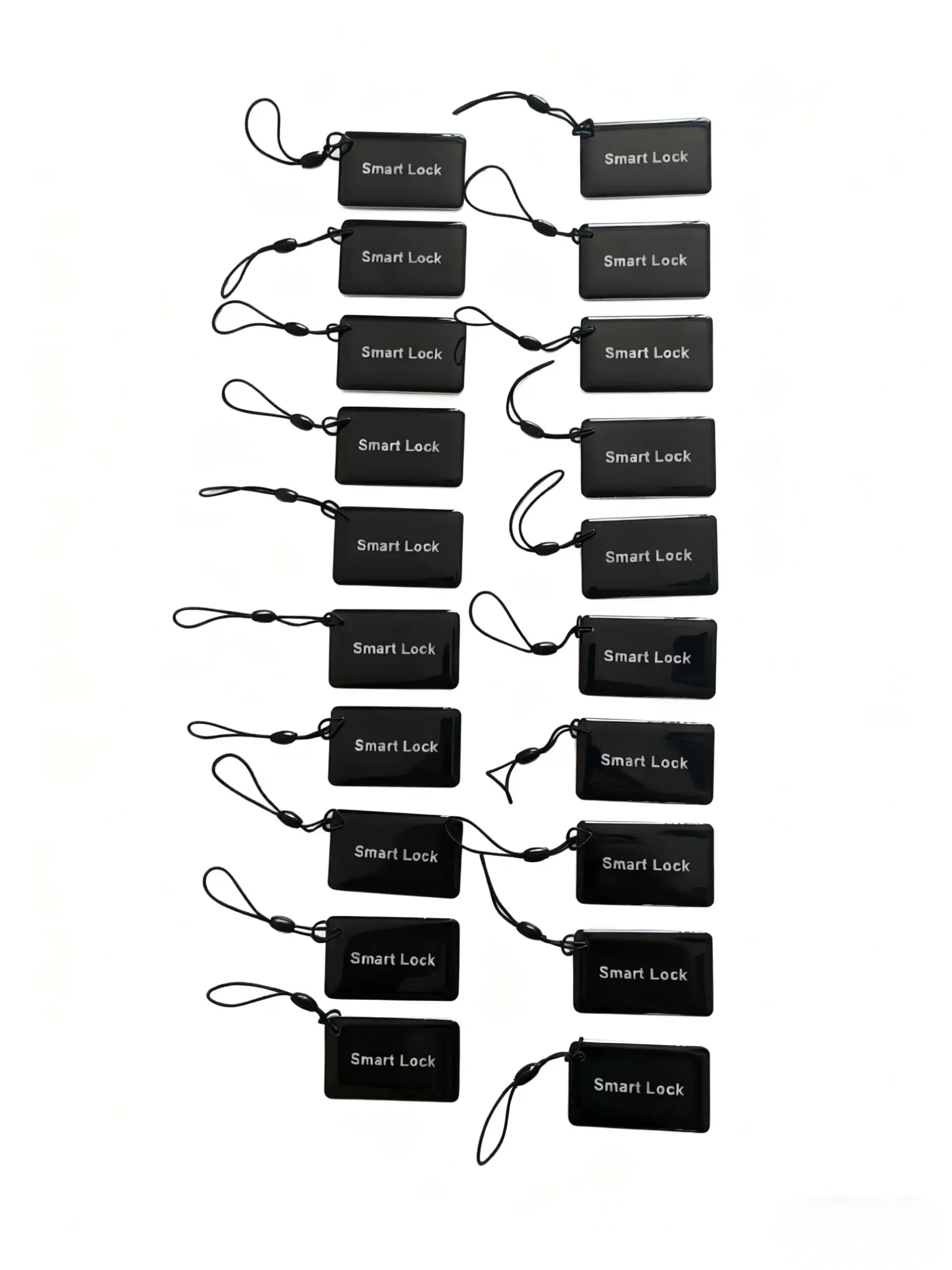 10pcs black proximity IC cards M1 13.56MHz with lanyards for smart door locks